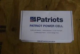 14297 4PATRIOTS Patriot Power Cell Solar Battery Bank Led