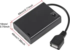 313038555559 ACEIRMC Battery Holder Usb Female Socket Box #2