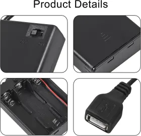 445004999999 ACEIRMC Battery Holder Usb Female Socket Box #3