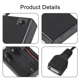 687117731920 ACEIRMC Battery Holder Usb Female Socket Box #3