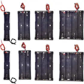 Aimpgstl 721996994998 8pcs 18650 Battery Holder Bundle With Wire Case Style-a