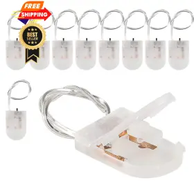 Alinan 701715497054 10pcs Button Battery Holder Coin Cell With Switch Clear