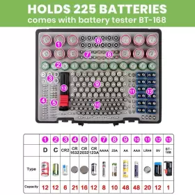 719146446411 ALKOO Battery Organizer Storage Holder Box #2