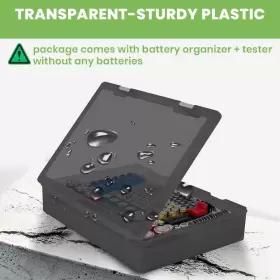 719146446411 ALKOO Battery Organizer Storage Holder Box #3