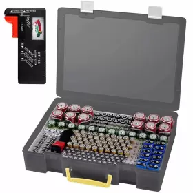 719146446411 ALKOO Battery Organizer Storage Holder Box