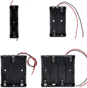 Aokin 313101488487 4pcs 18650 Battery Holder Bundle With Wire Case 3.7v