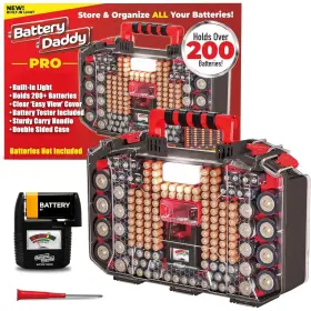 BADAP-MC4 BATTERY DADDY Ontel Storage Organizer Light Tester
