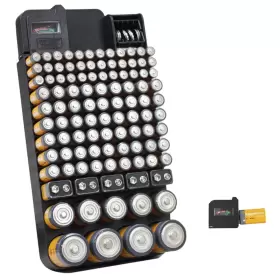 313046715761 BEE NEAT Battery Organizer Storage Tester Box Fo
