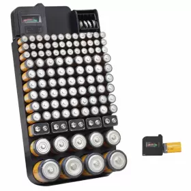854009003759 BEE NEAT Battery Organizer Storage Tester Box
