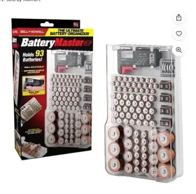 995568124432 BELL HOWELL Battery Master Organizer Tester