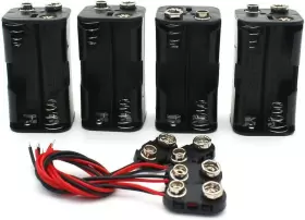 BT-4AA-4 BATTERY Thicken Holder Standard Snap Connector Pla