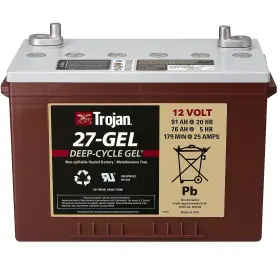 Bulbsandbatteries 27-gel Replacement Battery For Trojan 12.00v
