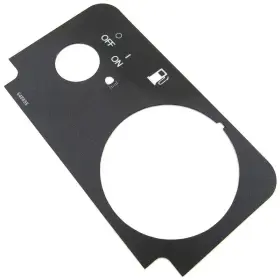 WX-563G-6 BULBSANDBATTERIES Console Plate Decal Key Fuel Oil