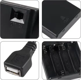 313042912980 COLIAO Battery Holder Usb Female Socket Box Cov #3