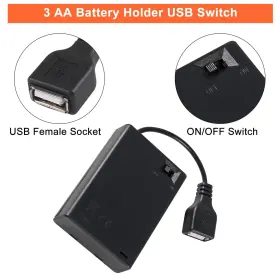 687117710543 COLIAO Battery Holder Usb Female Socket Box Hold #2