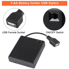 701715522640 COLIAO Pack Battery Holder Usb Female Socket Box #2