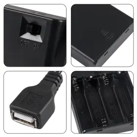 701715522640 COLIAO Pack Battery Holder Usb Female Socket Box #3