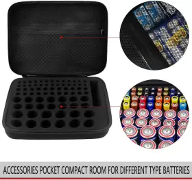 696570936353 COMECASE Battery Organizer Storage Box Bag #2