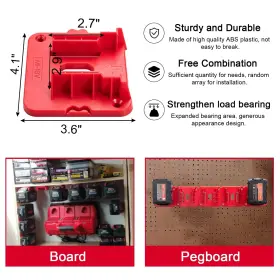 721927561619 CRIVNHAR Pack Battery Holder Milwaukee Mounts #2