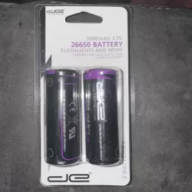 230-2473 DEWORLD Ion Batteries Flashlight Power