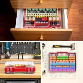 DCH0001 DGFCK Battery Organizer Storage Holder Box Tester #2