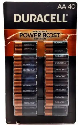 MN15TB40 DURACELL Power Boost Coppertop Alkaline Batteries