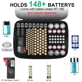 033985351959 ENSOBO Battery Storage Organiser Box Ty #2