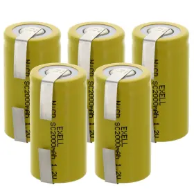 EBC-323-1 EXELL BATTERY Subc Nicd Rechargeable Tabs