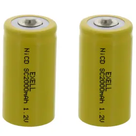 EBC-323 EXELL BATTERY Subc Nicd Top Rechargeable