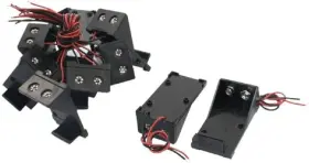 445025678668 EYOSO Wire Leads Spring Clip Battery Holder Box #2