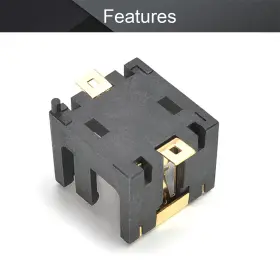 180551478351 FIELECT Horizontal Coin Battery Holder Soldering #3