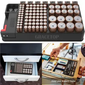 GT-DCHX110 GRACETOP Battery Organizer Storage Tester Butt #2