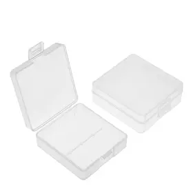Heyiarbeit Dfc3200gp0410 Battery Storage Case Holder Box For 2 9v Batteries Clear Color Pack