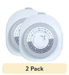 039208223393 HYPER TOUGH Analog Timer Single Grounded Outlet