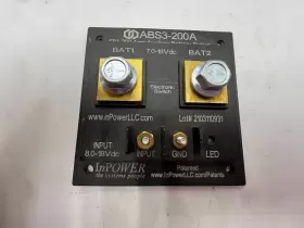 ABS3-200A INPOWERLLC Smart Battery Isolator Dual Lug Amp