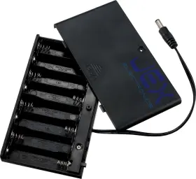 Jex Electronics Bhaa8b Eight/8x Aa Diy Battery Holder Case Box 12v/9.6v With Power Switch And Wire 2.1