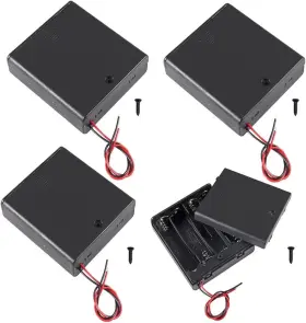 1.5V JWISLAND Pack Battery Holder Switch Slots Hold
