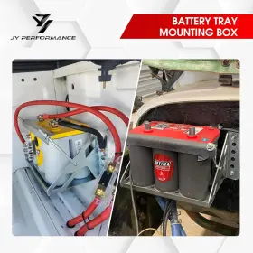 DAC417 JY PERFORMANCE Steel Bolt Battery Mounting Box Tray #3
