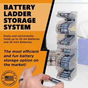 754495849544 KALINAR Battery Ladder Holder Storage Vertical #2