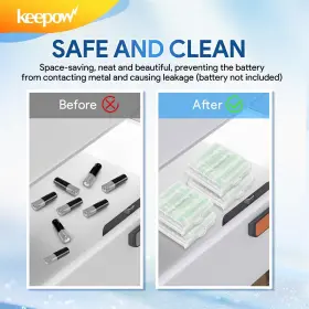 606989441997 KEEPOW Battery Storage Holder Box #2