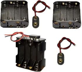 8AA-2SIDES-9VSNAP LAMPVPATH Battery Holder Leads Fonts Clip