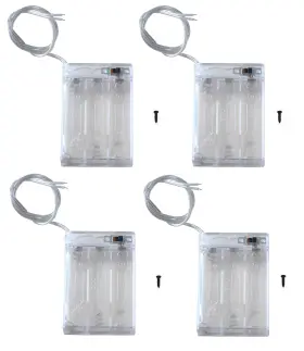 3AA-SWITCH-4P-CLEAR LAMPVPATH Pack Battery Holder