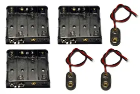 739340316792 LAMPVPATH Battery Holder Leads Snap Connector