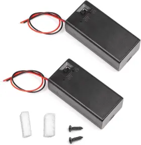 9V-SWITCH-2PC LAMPVPATH Pack Battery Holder Volt