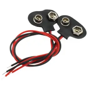9V-BATTERY-CLIP-T-2P LBTODH Connector Volt Wires Leads
