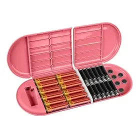 LI10840 LINKIDEA Battery Storage Tester Organizer Pink