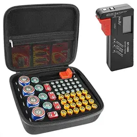 LI2582 LINKIDEA Battery Storage Container Organizer Box Bt #2