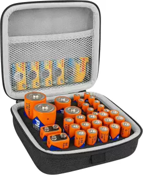LI4423 LINKIDEA Battery Organizer Storage Box Holde