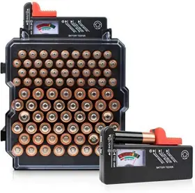 7545912115 LIVIN WELL Volt Vault Battery Organizer Storage