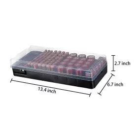 754407815957 LUEXBOX Battery Organizer Storage Holder Tester #2